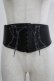 画像1: axes femme / 刺繍入りコルセットベルト Free ブラック H-25-07-21-039-AX-ZA-NS-ZH (1)