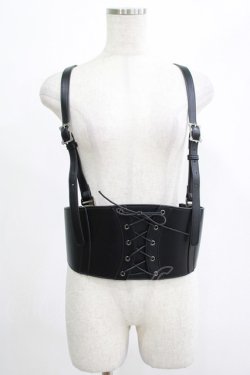 画像1: axes femme / コルセットハーネスベルト Free ブラック H-25-07-21-040-AX-TO-NS-ZH