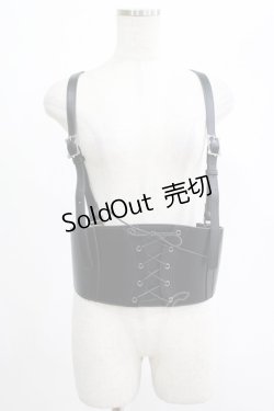 画像1: axes femme / コルセットハーネスベルト Free ブラック H-25-07-21-040-AX-TO-NS-ZH