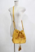axes femme / パンチング巾着バッグ  マスタード H-25-07-21-042-AX-BG-NS-ZH