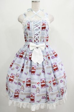 画像1: metamorphose / Disney Alice in Wonderlandジャンパースカートセット サイズ1（通常サイズ） サックス H-25-07-21-004-ME-OP-NS-ZH