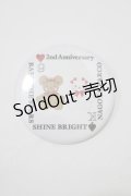 BABY,THE STARS SHINE BRIGHT / 名古屋パルコ2nd Anniversary限定缶バッジ  オフ白 H-25-07-21-052-BA-ZA-NS-ZH