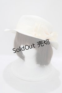 m petit by misako / TT*AMPLリボンカンカン帽  オフ H-25-07-21-065-LO-AC-NS-ZH