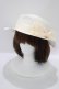 画像1: m petit by misako / TT*AMPLリボンカンカン帽  オフ H-25-07-21-065-LO-AC-NS-ZH (1)