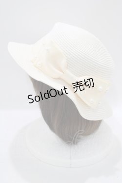 画像2: m petit by misako / TT*AMPLリボンカンカン帽  オフ H-25-07-21-065-LO-AC-NS-ZH