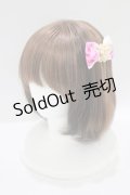 JESUS DIAMANTE / ロココLadyパールバレッタ  BBローズ柄ピンク H-25-07-21-078-JE-AC-NS-ZH