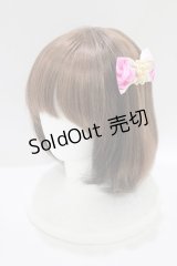 JESUS DIAMANTE / ロココLadyパールバレッタ  BBローズ柄ピンク H-25-07-21-078-JE-AC-NS-ZH