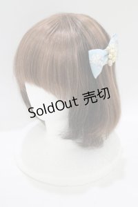 JESUS DIAMANTE / ロココLadyパールバレッタ  バロックangel柄ブルー H-25-07-21-079-JE-AC-NS-ZH