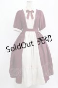 axes femme kawaii / エレガントドールワンピース M ワイン H-25-07-21-014-AX-OP-NS-ZH