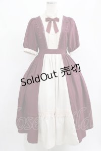 axes femme kawaii / エレガントドールワンピース M ワイン H-25-07-21-014-AX-OP-NS-ZH