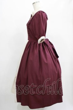 画像2: axes femme kawaii / エレガントドールワンピース M ワイン H-25-07-21-014-AX-OP-NS-ZH
