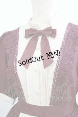 画像4: axes femme kawaii / エレガントドールワンピース M ワイン H-25-07-21-014-AX-OP-NS-ZH