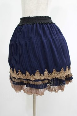 画像2: axes femme / シフォンプリーツスカート M ネイビー H-25-07-21-020-AX-SK-NS-ZH