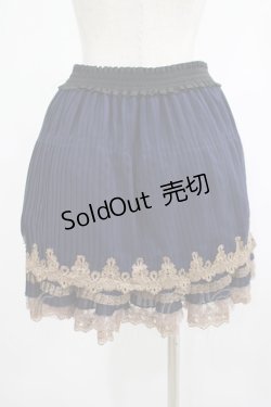 画像3: axes femme / シフォンプリーツスカート M ネイビー H-25-07-21-020-AX-SK-NS-ZH