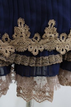 画像4: axes femme / シフォンプリーツスカート M ネイビー H-25-07-21-020-AX-SK-NS-ZH