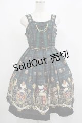 Angelic Pretty / リリカルバニーCollegeジャンパースカート Free グリーン H-25-07-22-001-AP-OP-NS-ZH