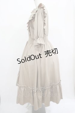 画像2: m petit by misako / NINA'SコラボAMハイショクメローワンピース 4L ベージュ H-25-07-22-003-LO-OP-NS-ZH