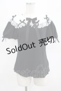 Angelic Pretty / Frill Doll半袖カットソー Free ブラック H-25-07-22-026-AP-TO-NS-ZH