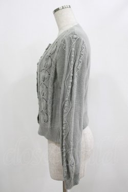 画像2: F&A / リーフケーブルニットカーディガン Free L/GRAY H-25-07-22-030-LO-TO-NS-ZH