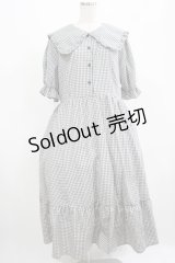 m petit by misako / AM*ギンガムCHKワンピース 4L グレー H-25-07-22-004-LO-OP-NS-ZH