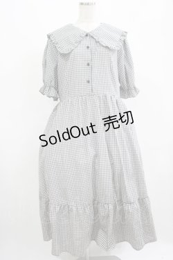 画像1: m petit by misako / AM*ギンガムCHKワンピース 4L グレー H-25-07-22-004-LO-OP-NS-ZH