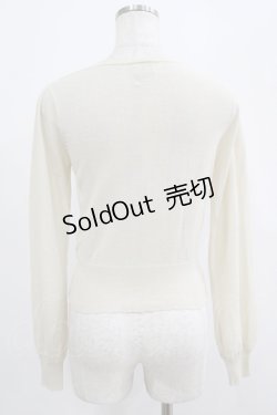 画像3: F&A / UVカットUネックニットカーディガン Free OFF WHITE H-25-07-22-032-LO-TO-NS-ZH