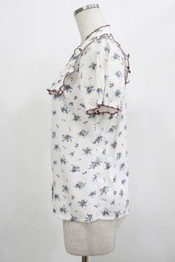 画像2: Blue rouge / ヨークフリルブラウス Free オフ H-25-07-22-033-CA-BL-NS-ZH