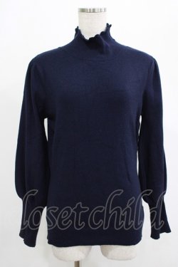 画像1: an another angelus / ロングカフスタートルニットプルオーバー Free NAVY H-25-07-22-034-CA-TO-NS-ZH