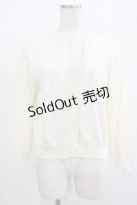 F&A / シアーフラワー釦UVカットニットカーディガン Free OFFWHITE H-25-07-22-037-LO-TO-NS-ZH