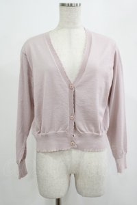 F&A / ガラス風クリアフラワー釦UVカットニットカーディガン Free PINK H-25-07-22-038-LO-TO-NS-ZH