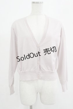 画像1: F&A / ガラス風クリアフラワー釦UVカットニットカーディガン Free PINK H-25-07-22-038-LO-TO-NS-ZH