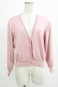 F&A / シアーフラワー釦UVカットニットカーディガン Free PINK H-25-07-22-040-LO-TO-NS-ZH