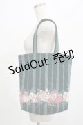 ALICE and the PIRATES / ヴィクトリアンカード柄トートBag  グリーン H-25-07-22-045-PA-BG-NS-ZH