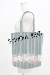 ALICE and the PIRATES / ヴィクトリアンカード柄トートBag  グリーン H-25-07-22-045-PA-BG-NS-ZH