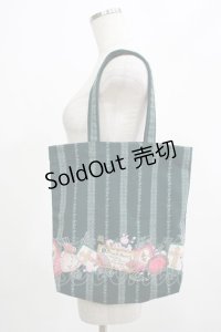 ALICE and the PIRATES / ヴィクトリアンカード柄トートBag  グリーン H-25-07-22-045-PA-BG-NS-ZH