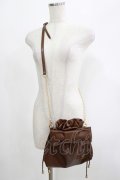 m petit by misako / NINA'Sコラボ/リボンキンチャクショルダーバッグ  ブラウン H-25-07-22-047-LO-BG-NS-ZH