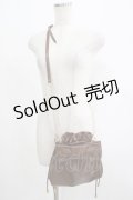 m petit by misako / NINA'Sコラボ/リボンキンチャクショルダーバッグ  ブラウン H-25-07-22-047-LO-BG-NS-ZH
