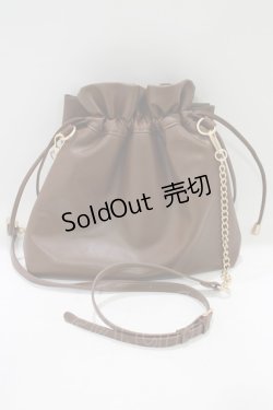 画像3: m petit by misako / NINA'Sコラボ/リボンキンチャクショルダーバッグ  ブラウン H-25-07-22-047-LO-BG-NS-ZH