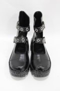 Candy Stripper / CND PLATFORM BOOTS M ブラック H-25-07-22-1001-PU-SH-KB-ZH