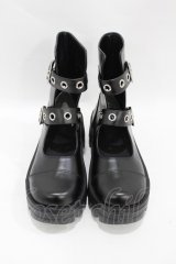 Candy Stripper / CND PLATFORM BOOTS M ブラック H-25-07-22-1001-PU-SH-KB-ZH