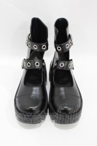 Candy Stripper / CND PLATFORM BOOTS M ブラック H-25-07-22-1001-PU-SH-KB-ZH