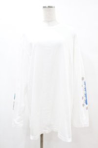 Candy Stripper / MIFFY AND ANIMALS L/S Tee  ホワイト H-25-07-22-1037-PU-TO-KB-ZH