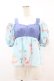 画像1: MILK / ジュエルShellトップス  アクアシェル×ブルーデニム H-25-07-22-1043-ML-TO-KB-ZH (1)