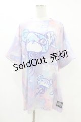 HYPER CORE / SICKS JELLYFISH BEAR BIG Tシャツ  ラベンダー H-25-07-22-1044-PU-TO-KB-ZH