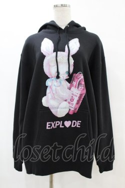 画像1: LAND by MILK BOY / BOMBERBOY HOODIE XL ブラック H-25-07-22-1047-0-TO-KB-ZH
