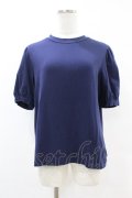 Jane Marple / Tulle Frill Puffy Sleeve Pullover  ネイビー H-25-07-22-1050-JM-TO-KB-ZH