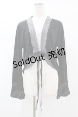 h.NAOTO / ナイトメアー・ビフォア・クリスマスコラボ燕尾カーディガン  黒 H-25-07-22-1053-HN-TO-KB-ZH