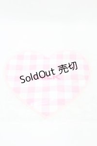 MILK / Heartギンガムタオル  ピンク H-25-07-22-1008-ML-ZA-KB-ZH
