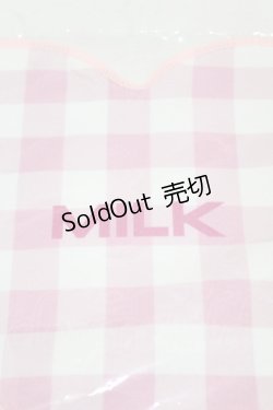 画像2: MILK / Heartギンガムタオル  ピンク H-25-07-22-1008-ML-ZA-KB-ZH