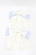 MR corset / レースリボンカフス  オフ×サックス H-25-07-22-1009-PU-ZA-KB-ZH